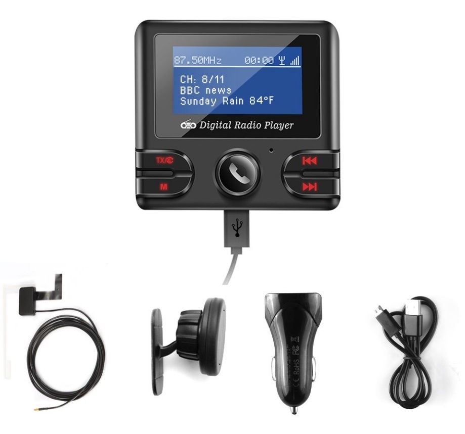 dab bluetooth module receiver aux fm transmitter westec