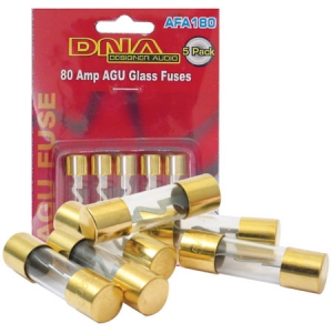 DNA AGU GOLD FUSES 80 AMP 5 PACK 
