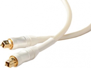 ACCENTO WHITE PEARL TOSLINK CABLE - 1M