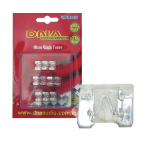 DNA LOW PROFILE BLADE FUSES 25A - 10 PACK