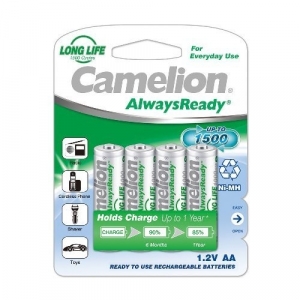 CAMELION AA RECHARGEABLE NI-MH BATTERIES - 4 PACK