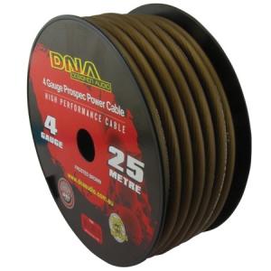 DNA 4 AWG POWER INSTALL CABLE BROWN - 25M
