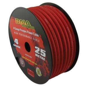 DNA 4 AWG POWER INSTALL CABLE RED - 25M