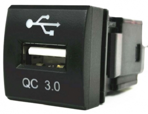 WESTEC FACTORY FIT QC3.0 USB CHARGER TO SUIT NEW SQUARE TOYOTA