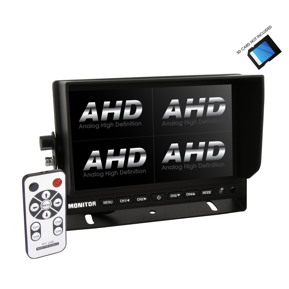 DNA AHD 7' 4-CHANNEL QUAD REARVIEW SCREEN WITH DVR
