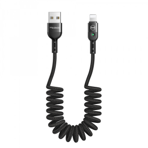 MCDODO 3A USB TO LIGHTNING COILED LEAD - 1.8M