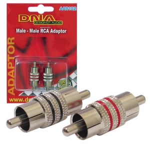 DNA MALE - MALE RCA JOINERS  2PK