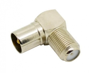 PAL MALE RIGHT ANGLE TO F FEMALE ADAPTOR
