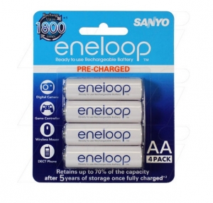 ENELOOP AA RECHARGEABLE NI-MH BATTERIES - 4 PACK