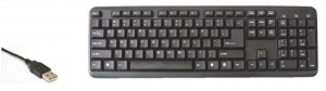 USB POWERED COMPUTER KEYBOARD - BLACK