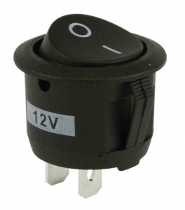 DNA 12V ON/OFF ROUND MOUNT ROCKER SWITCH