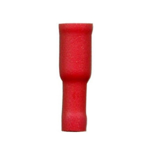 DNA RED FEMALE BULLET TERMINALS 100 PACK - 3.8mm