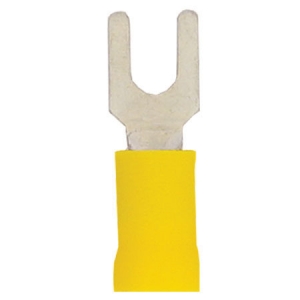 DNA YELLOW FORK TERMINALS 100 PACK - 4.3mm