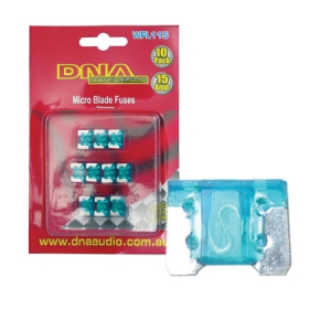 DNA LOW PROFILE BLADE FUSES 15A - 10 PACK