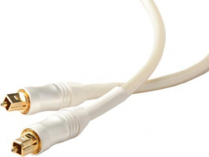 ACCENTO WHITE PEARL TOSLINK CABLE - 2M