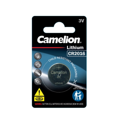 CAMELION LITHIUM BUTTON CELL BATTERY - CR2016
