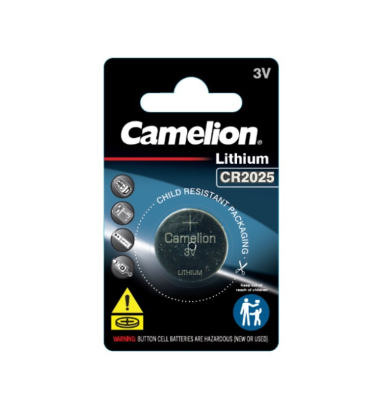 CAMELION LITHIUM BUTTON CELL BATTERY - CR2025
