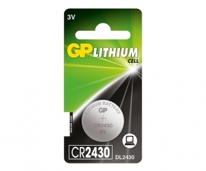 GP LITHIUM BUTTON CELL BATTERY - CR2430C1