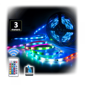 SANSAI RGB LED STRIP LIGHT USB KIT WITH REMOTE - 3M