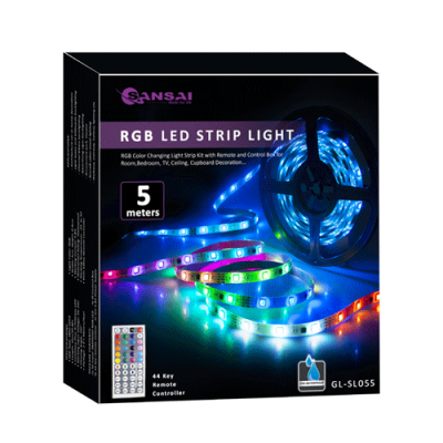 SANSAI RGB LED STRIP LIGHT AC KIT WITH REMOTE - 5M