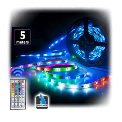 SANSAI RGB LED STRIP LIGHT AC KIT WITH REMOTE - 5M