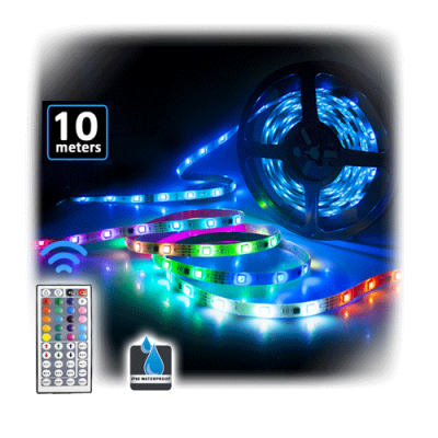 SANSAI RGB LED STRIP LIGHT AC KIT WITH REMOTE - 10M