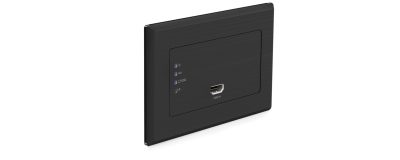 BLUSTREAM HDBASET™ HDMI WALL PLATE BLACK TRANSMITTER - 4K60HZ 4:2:0 40M (1080P 70M)