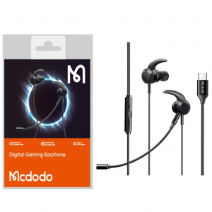 MCDODO TYPE-C DIGITAL GAMING EARPHONES WITH REMOVEABLE BOOM MICROPHONE