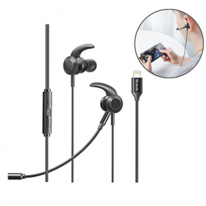 MCDODO LIGHTNING DIGITAL GAMING EARPHONES WITH REMOVEABLE BOOM MICROPHONE