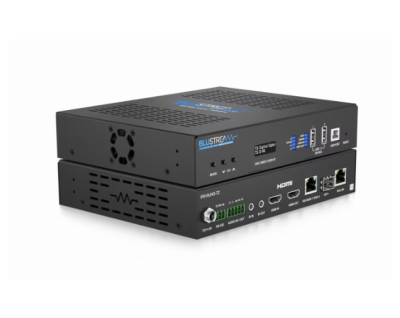 BLUSTREAM SIMULTANEOUS  IP MULTICAST UHD VIDEO TRANSCEIVER OVER 10GB MANAGED NETWORK