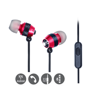 SANSAI STEREO EARPHONES WITH BUILT IN MICROPHONE