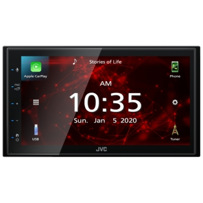 JVC 2-DIN MECHLESS AV RECEIVER WITH CARPLAY/ ANDROID AUTO/ BLUETOOTH
