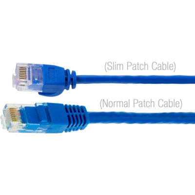 PRO.2 SLIM CAT6 PATCH LEAD BLUE - 1M