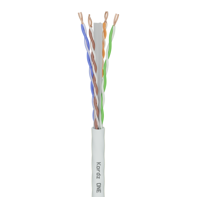 KORDZ CAT6 SOLID OFC UHD/4K VIDEO/DATA NETWORK CABLE 305M PULL BOX - WHITE