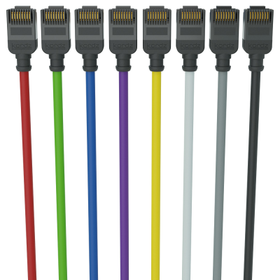 KORDZ CAT6 SLIMLINE RJ45 PATCH LEAD GREY - 1.5M