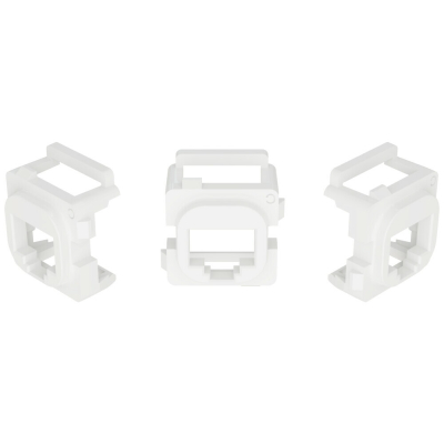 KORDZ PRO CLIPSAL STYLE KEYSTONE BEZEL WHITE - 10PK