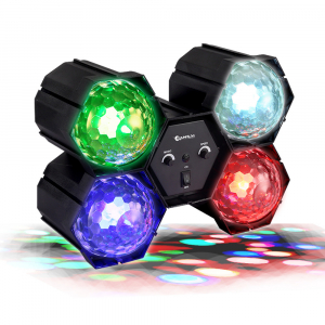 SANSAI LED GROUPED DISCO LIGHTS WITH BUILT-IN MICROPHONE