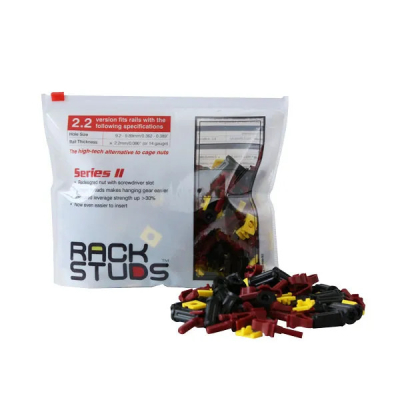 RACKSTUDS 2.2MM MAROON STUD KIT - 100PC PACK