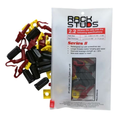 RACKSTUDS 2.2MM MAROON STUD KIT - 20PC PACK