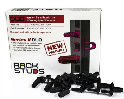 RACKSTUDS DUO 1RU MOUNTING STUD - 50 PACK