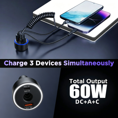 WESTEC CAR POWER BOOSTER WITH USB QC AND PD CHARGER TO SUIT STARLINK MINI