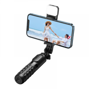 MCDODO SELFI STICK WITH LED LIGHT, BLUETOOTH REMOTE AND TRIPOD STAND