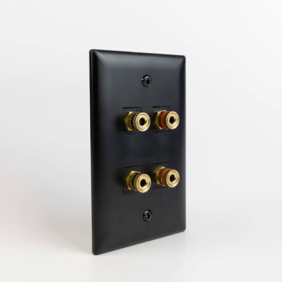 SPEAKER SNAP BLACK TOLL-FREE KEYSTONE INSERTS - 8 PACK