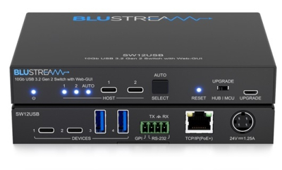 BLUSTREAM USB 3.2 GEN 2 SWITCHING HUB WITH 4X DEVICE CONNECTIONS & WEB-GUI