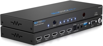 BLUSTREAM 4-WAY 8K HDMI 2.1 SWITCH WITH AUDIO OUT