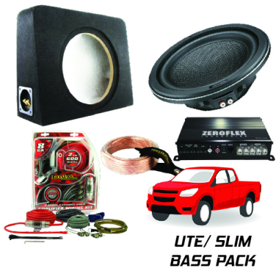 WESTEC UTE SLIM SUBWOOFER AND AMPLIFIER INSTALL PACK
