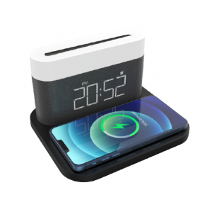 WESTEC RECHARGEABLE TOUCH LIGHT, WIRELESS CHARGER & DIGITAL CLOCK COMBO.