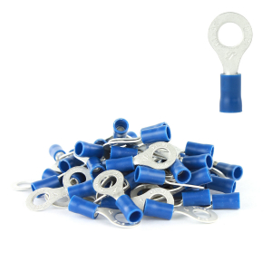 DNA 6.5MM BLUE RING TERMINAL SINGLE GRIP - 100 PACK