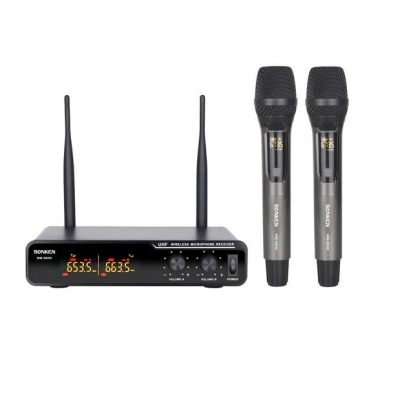 SONKEN 2CH WIRELESS MICROPHONE RECEIVER WITH 2 MICS INCLUDED