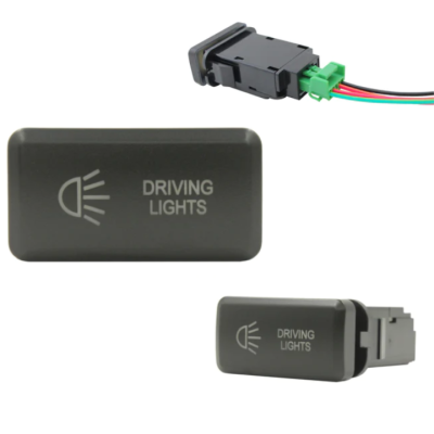 WESTEC HORIZONTAL SPST LED SWITCH TO SUIT BIG TOYOTA - DRIVING LIGHTS